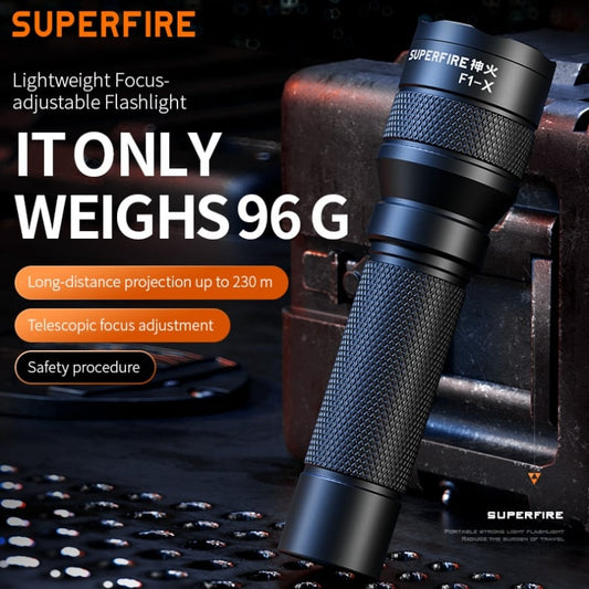 SUPERFIRE F1-X Zoomable Flashlight Carousel Image 2